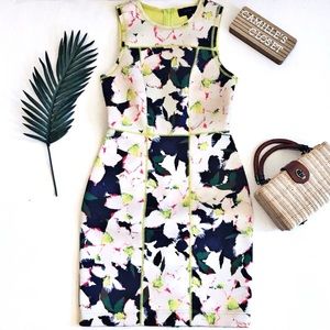 J. Crew Floral Cove Surf Neoprene Sleeveless Knee Length Shift Dress Size 8